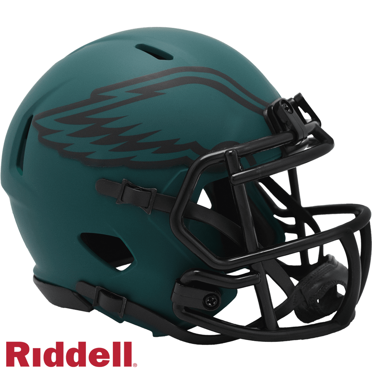 PHILADELPHIA EAGLES UNSIGNED RIDDELL 2025 RAVE SPEED MINI HELMET