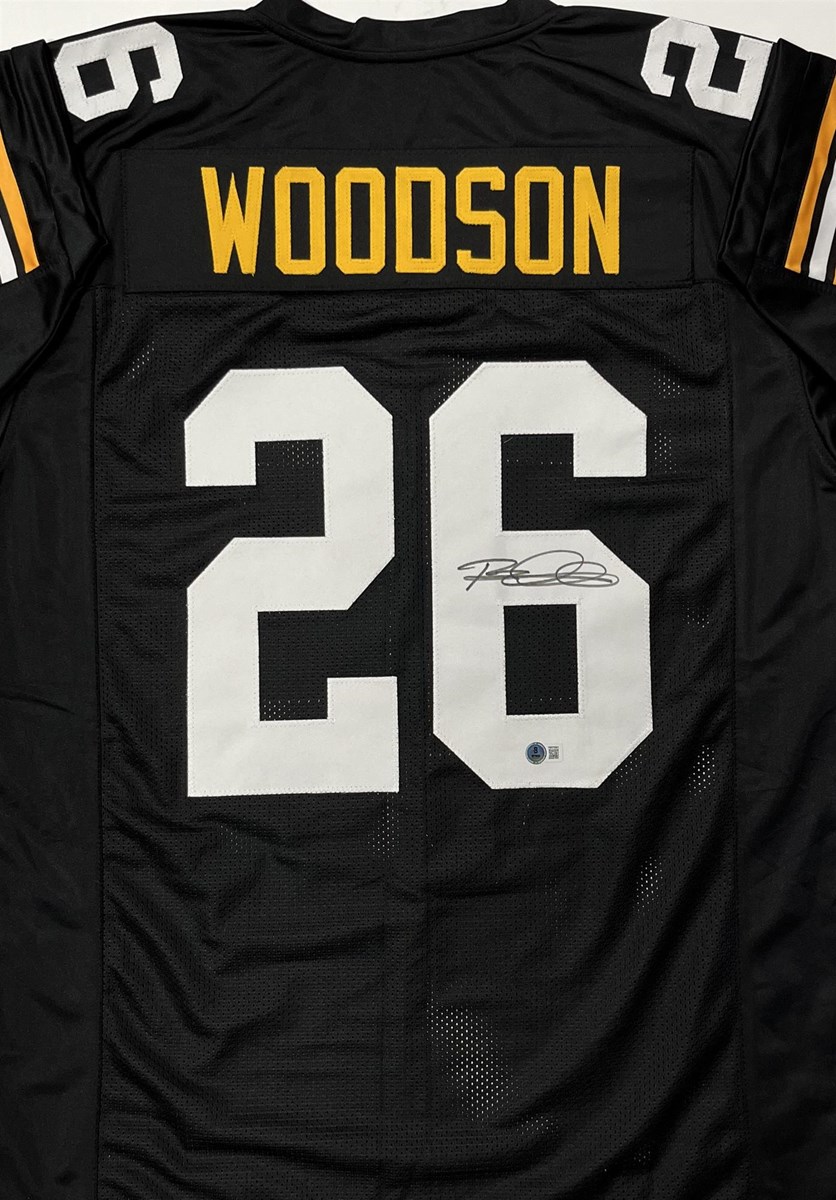 ROD WOODSON SIGNED CUSTOM REPLICA STEELERS JERSEY BAS WSC Sports