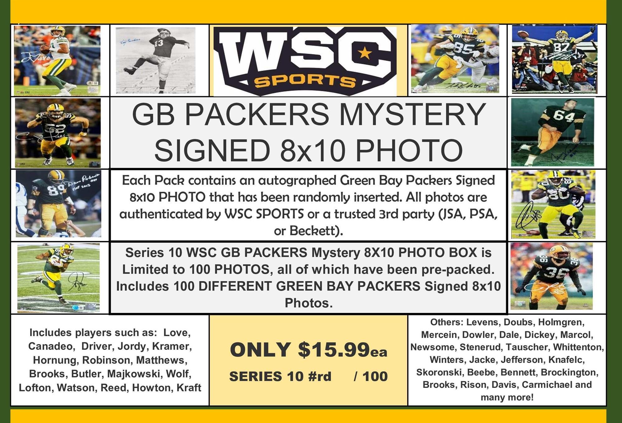 WSC SPORTS MYSTERY SIGNED 8X10 BREWERS PHOTO BOX PACK - SERIES 10