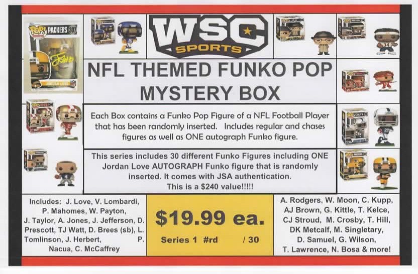 NFL THEMED FUNKO POP MYSTERY BOX - SERIES 1