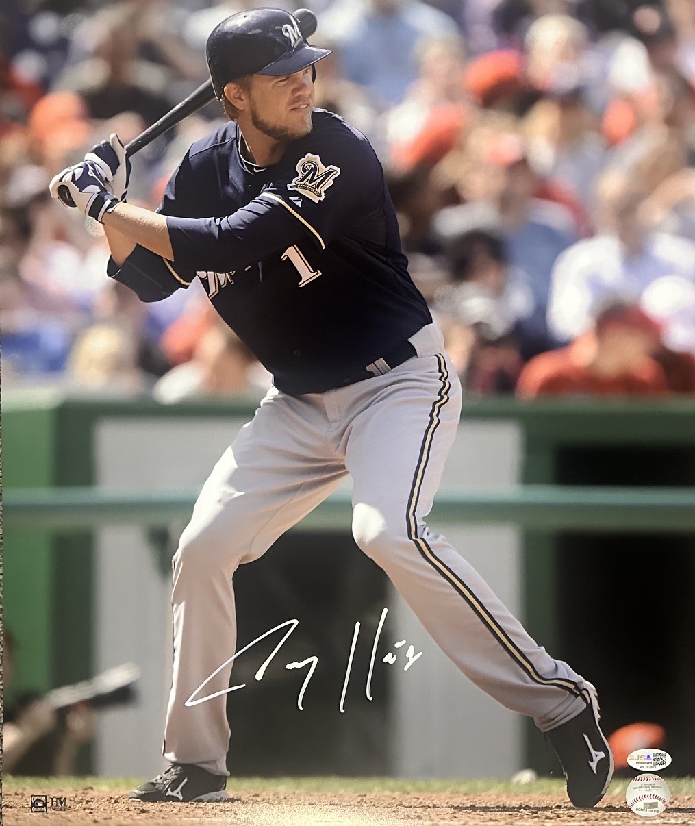 COREY HART SIGNED 16X20 BREWERS PHOTO #4 - JSA