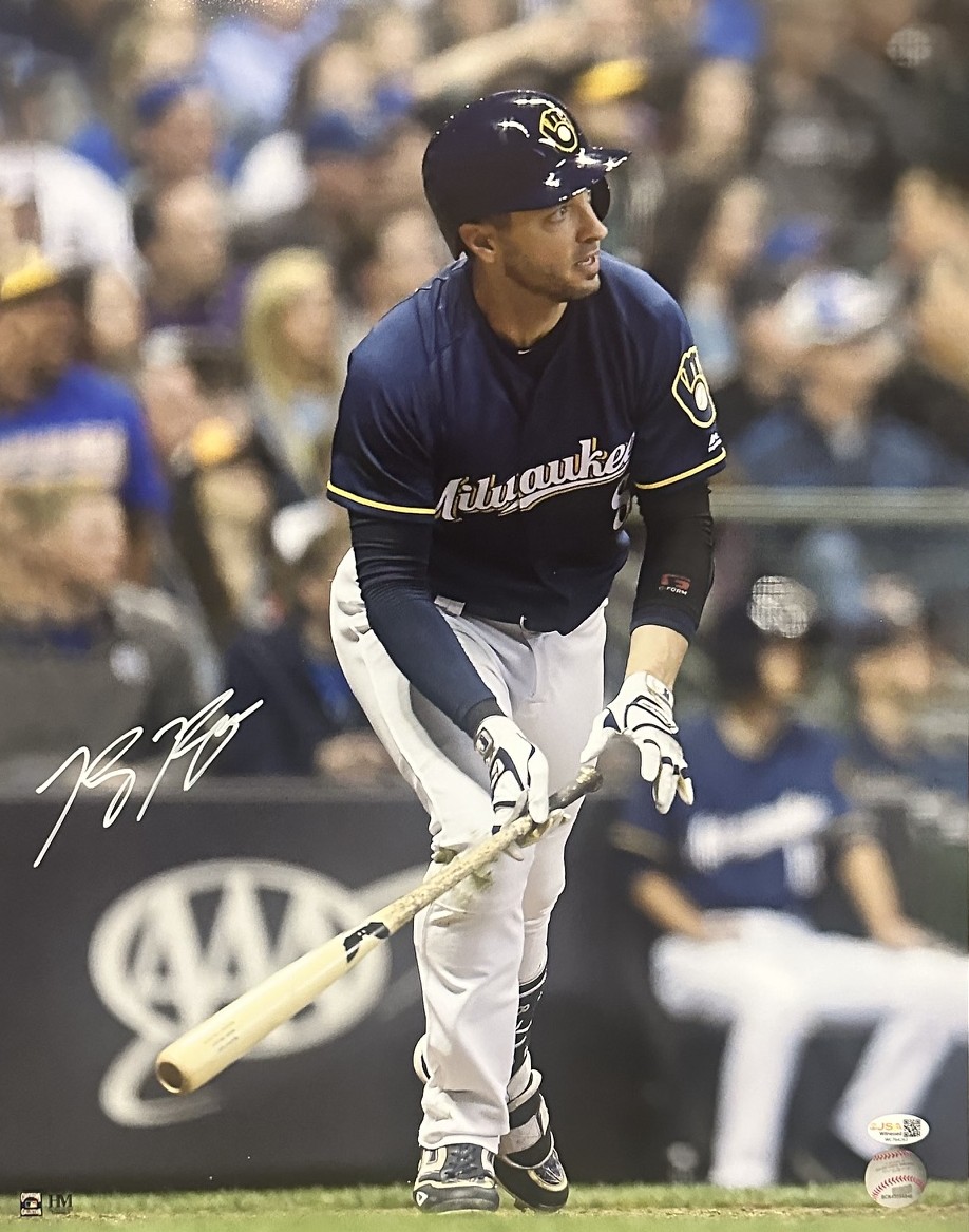 RYAN BRAUN SIGNED 16X20 BREWERS PHOTO #12 - JSA