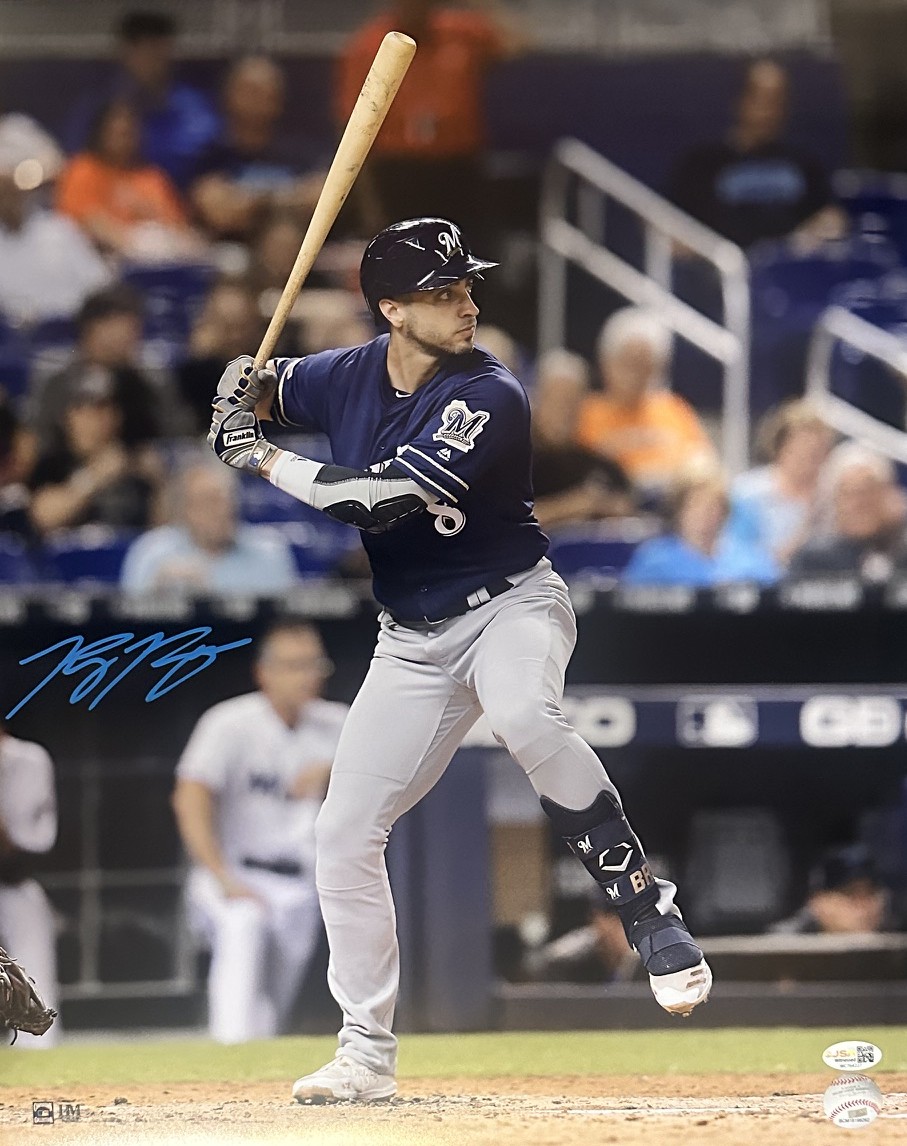 RYAN BRAUN SIGNED 16X20 BREWERS PHOTO #6 - JSA