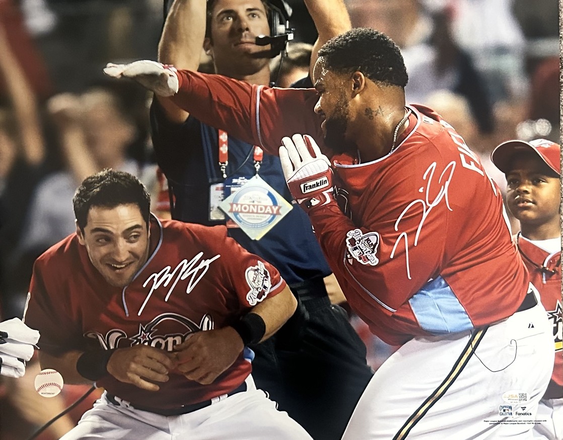 PRINCE FIELDER & RYAN BRAUN DUAL SIGNED 16X20 BREWERS PHOTO #2 - JSA