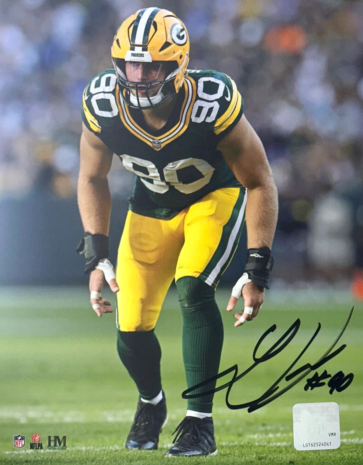 LUKAS VAN NESS SIGNED 8X10 PACKERS PHOTO #3
