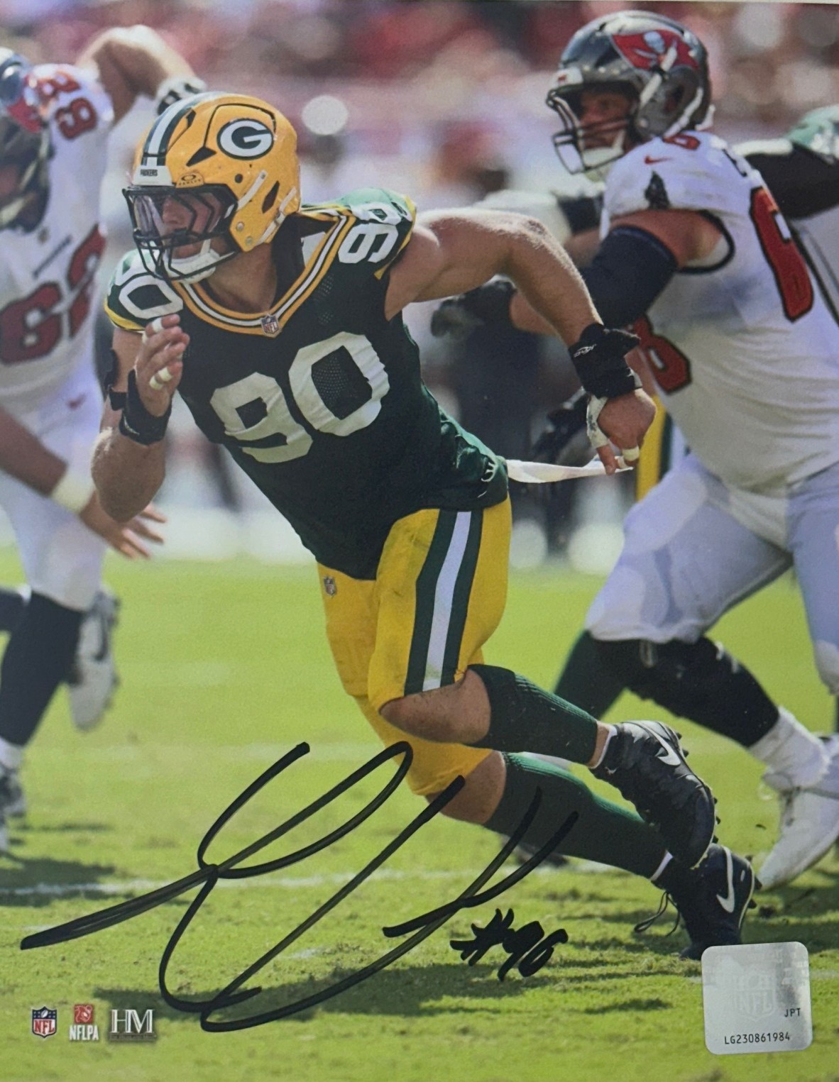 LUKAS VAN NESS SIGNED 8X10 PACKERS PHOTO #6