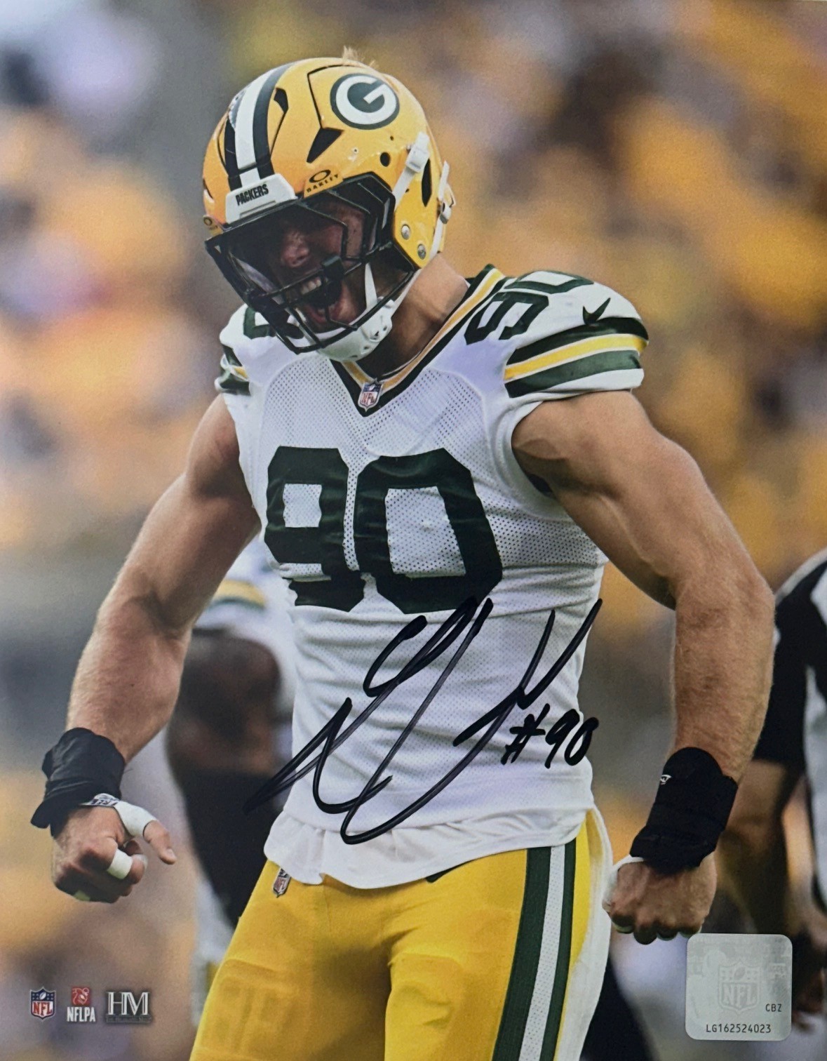 LUKAS VAN NESS SIGNED 8X10 PACKERS PHOTO #5