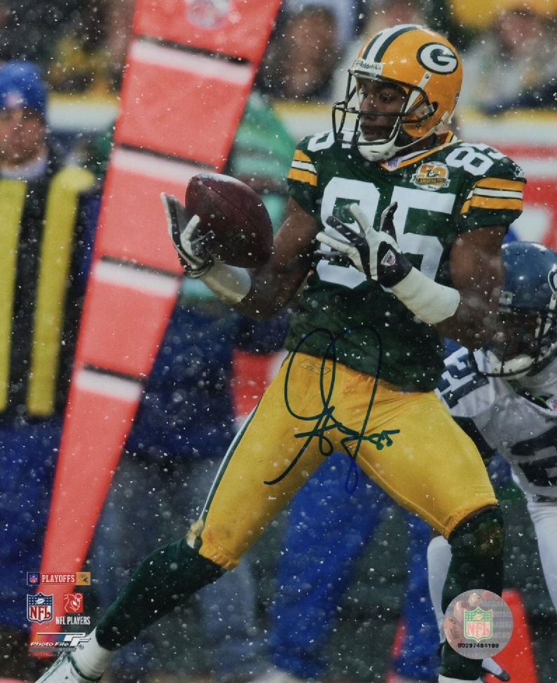 GREG JENNINGS SIGNED 8X10 PACKERS PHOTO #6
