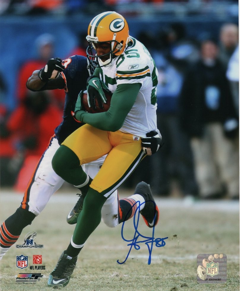 GREG JENNINGS SIGNED 8X10 PACKERS PHOTO #5