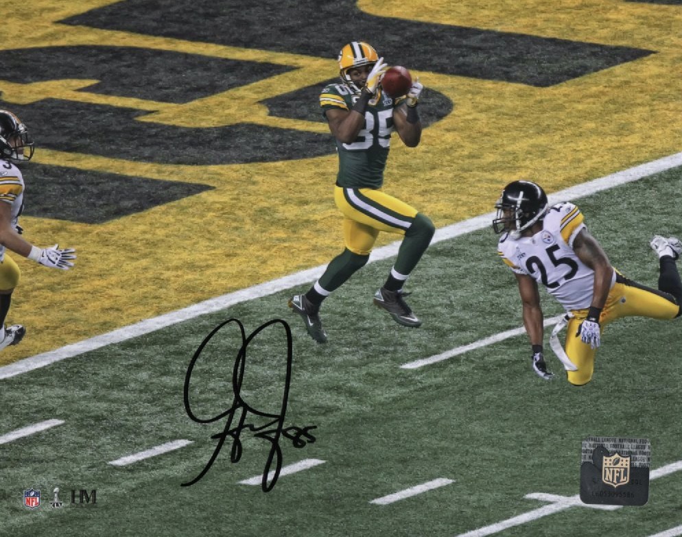 GREG JENNINGS SIGNED 8X10 PACKERS PHOTO #2