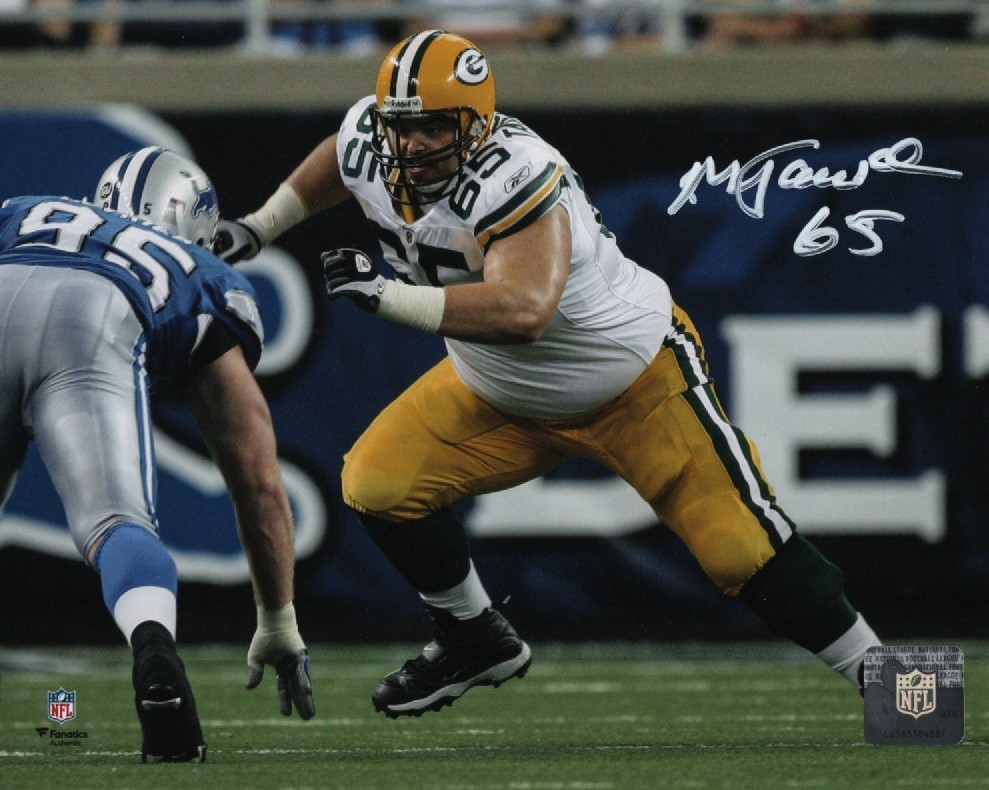 MARK TAUSCHER SIGNED PACKERS 8X10 PHOTO #1