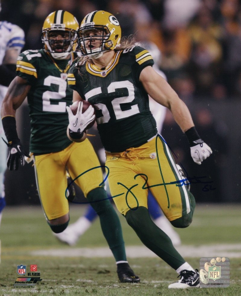 CLAY MATTHEWS SIGNED 8X10 PACKERS PHOTO #7