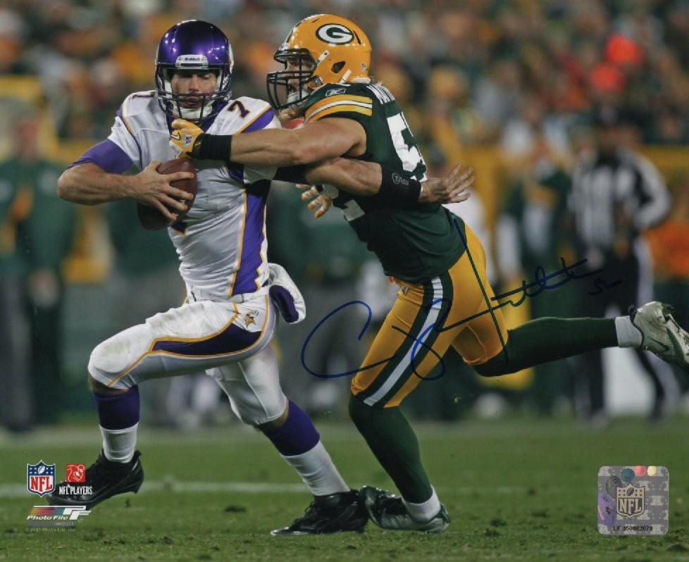 CLAY MATTHEWS SIGNED 8X10 PACKERS PHOTO #9