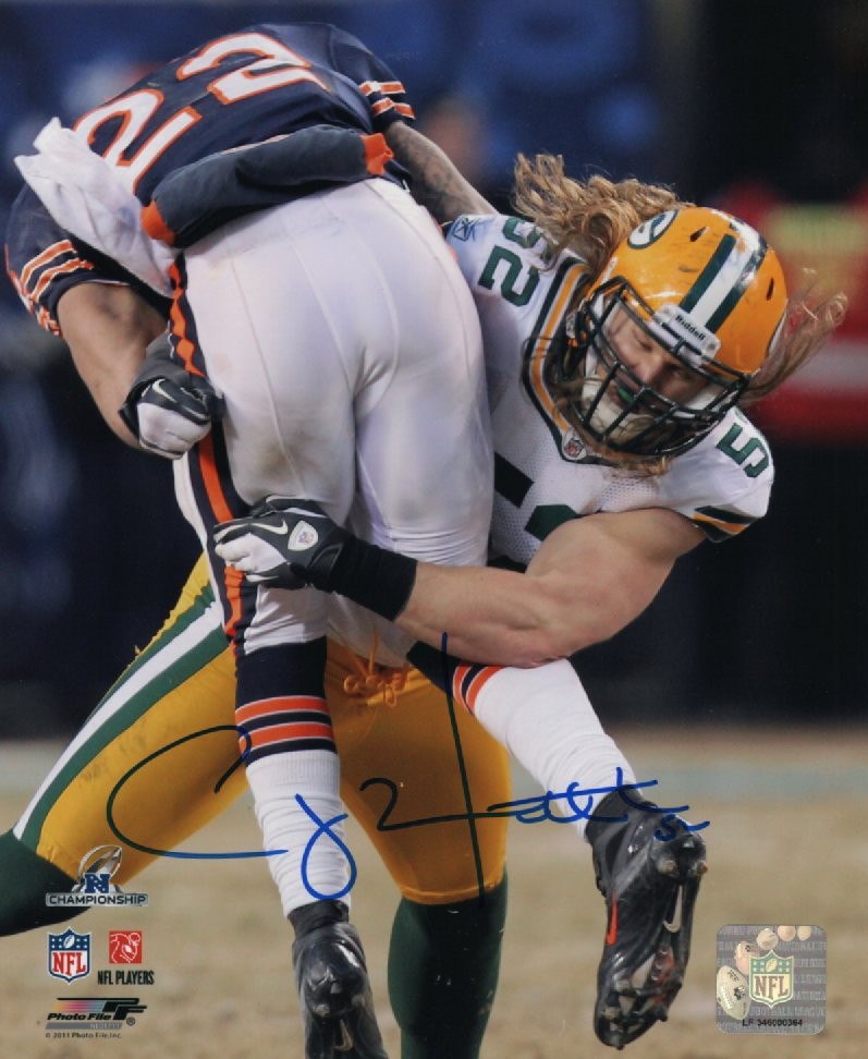CLAY MATTHEWS SIGNED 8X10 PACKERS PHOTO #12