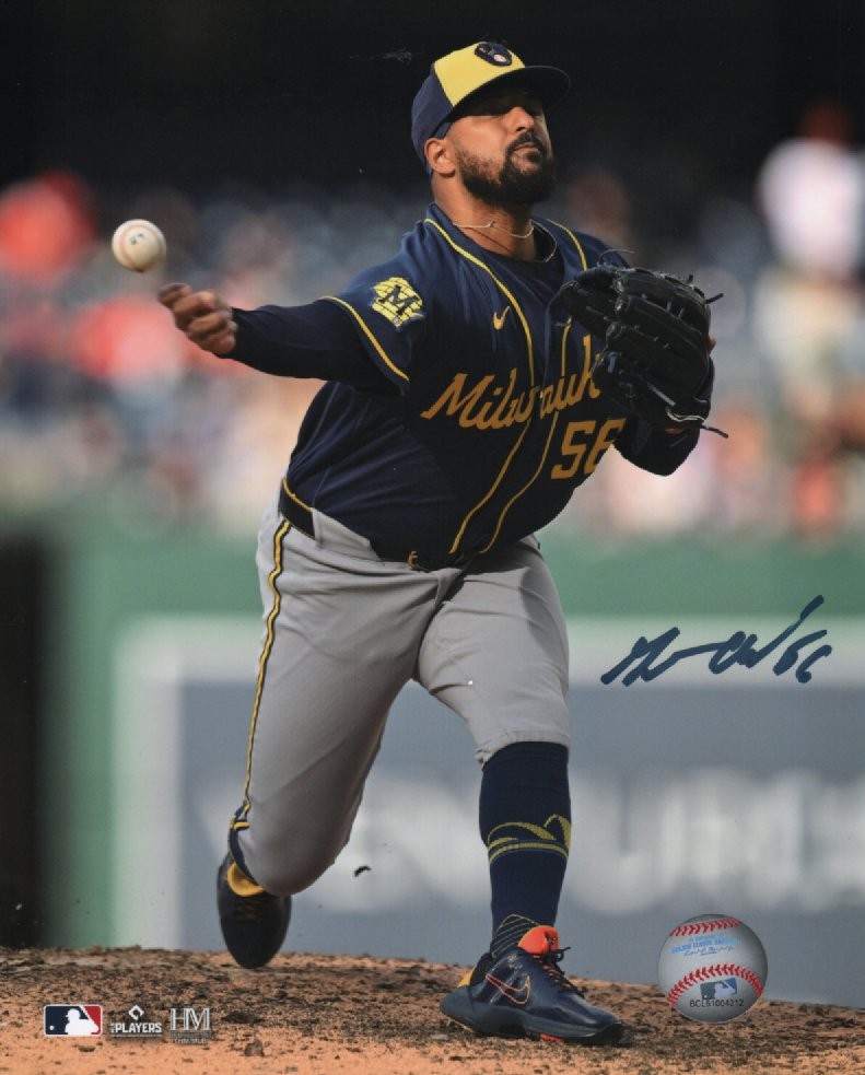 GRANT ANDERSON SIGNED 8X10 BREWERS PHOTO #3