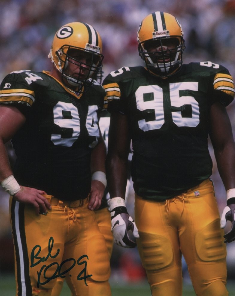 BOB KUBERSKI SIGNED PACKERS 8X10 PHOTO #1