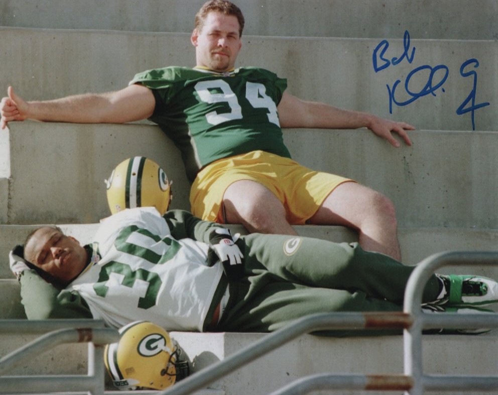 BOB KUBERSKI SIGNED PACKERS 8X10 PHOTO #2