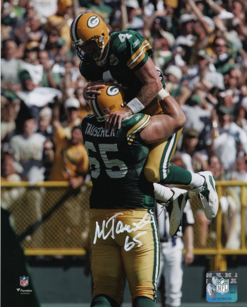 MARK TAUSCHER SIGNED PACKERS 8X10 PHOTO #2