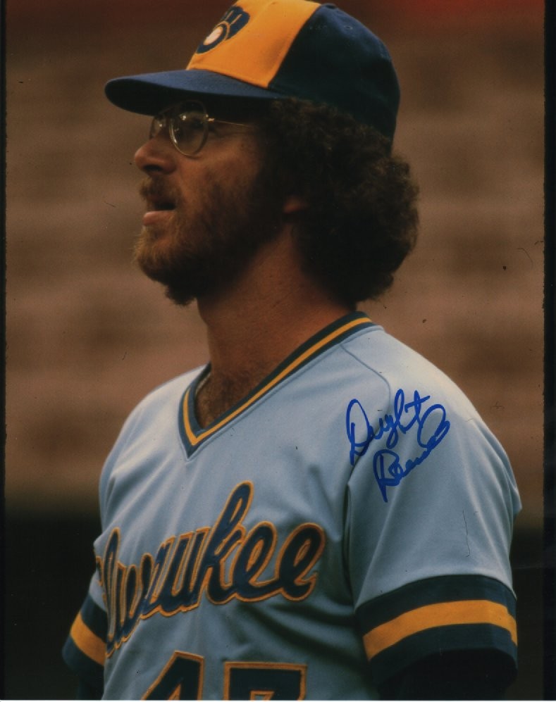 DWIGHT BERNARD SIGNED 8X10 BREWERS PHOTO #2