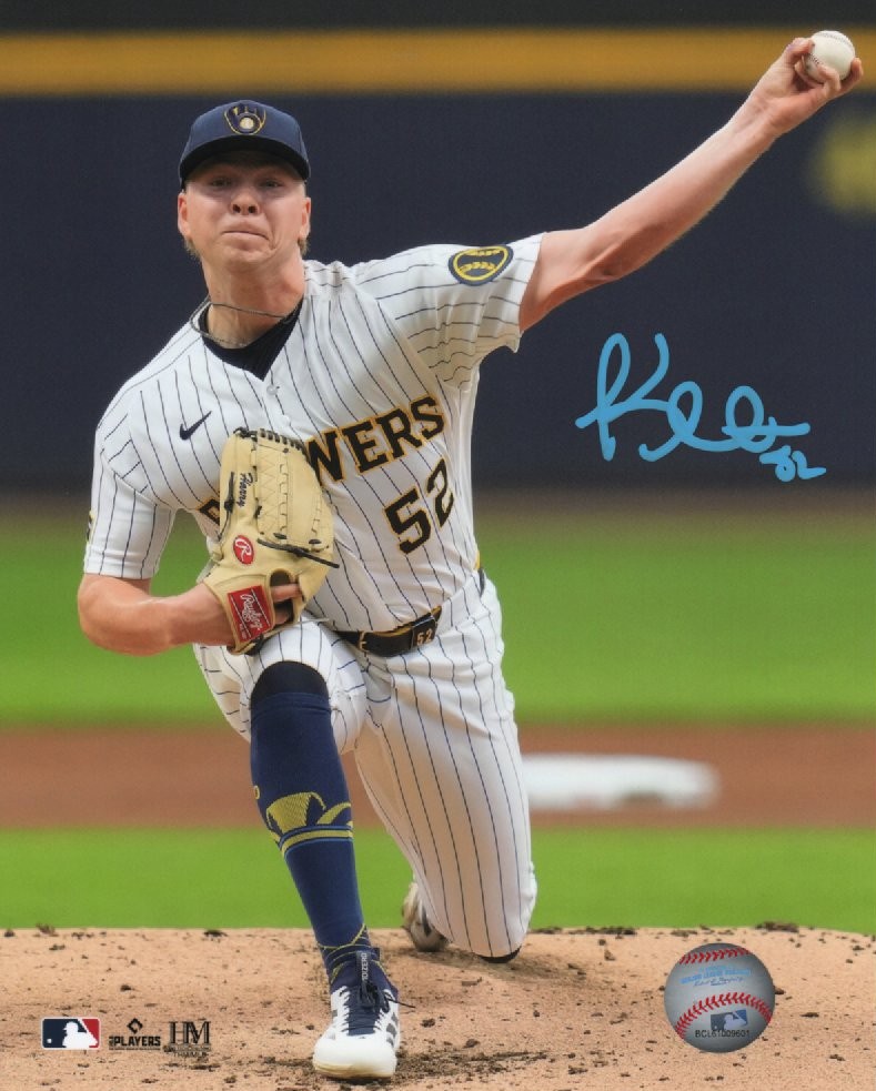KYLE HARRISON SIGNED BREWERS 8X10 PHOTO #3