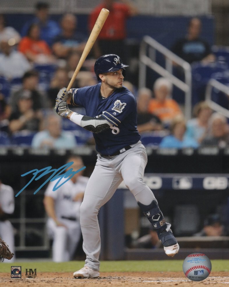 RYAN BRAUN SIGNED 8X10 BREWERS PHOTO #6