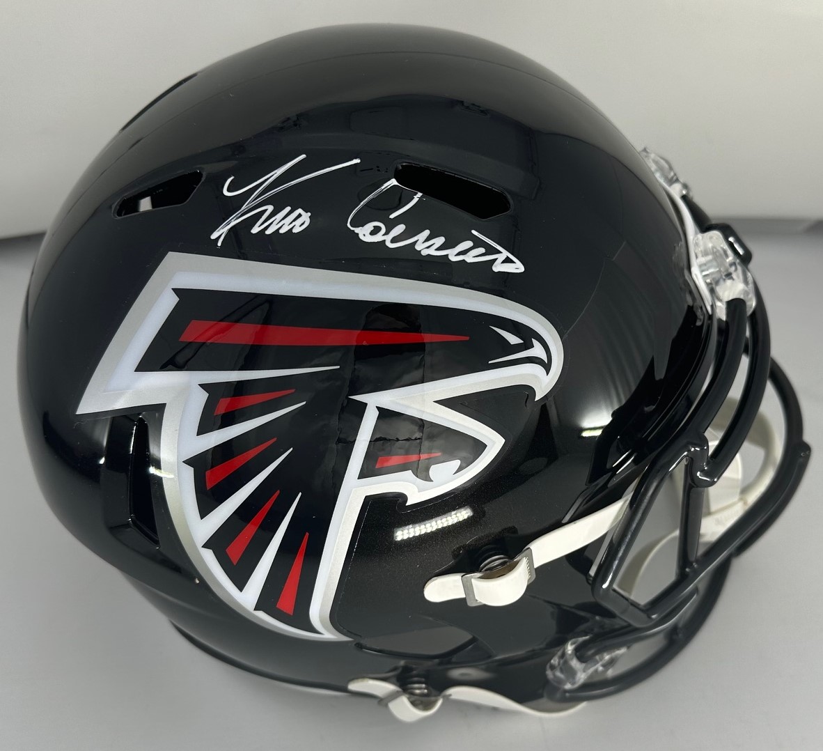 KIRK COUSINS SIGNED FULL SIZE FALCONS REPLICA SPEED HELMET - FAN