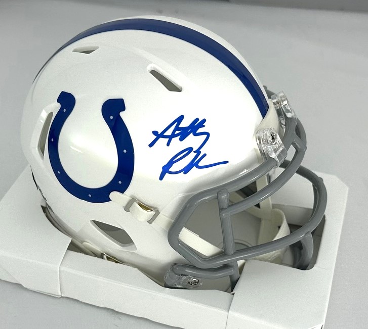 ANTHONY RICHARDSON SIGNED COLTS SPEED MINI HELMET - FAN