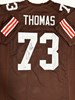 JOE THOMAS SIGNED CUSTOM REPLICA BROWNS BROWN JERSEY - JSA