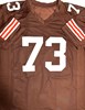 JOE THOMAS SIGNED CUSTOM REPLICA BROWNS BROWN JERSEY - JSA