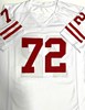 JOE THOMAS SIGNED CUSTOM REPLICA WI BADGERS WHITE JERSEY - JSA