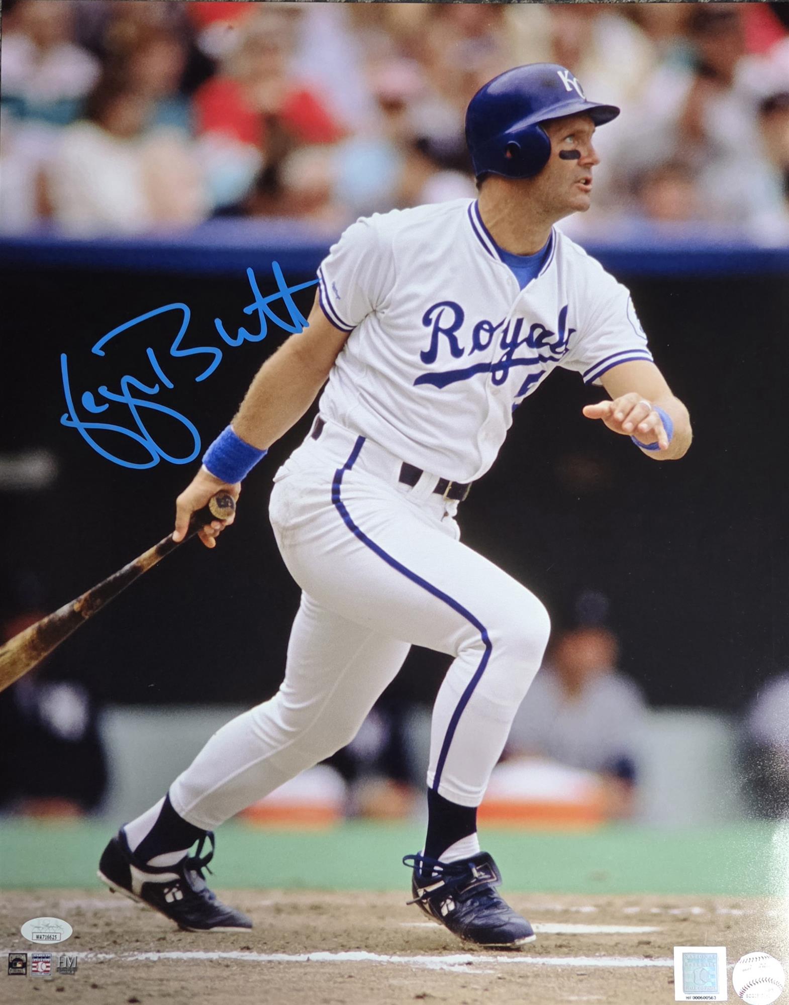 GEORGE BRETT SIGNED 16X20 KC ROYALS PHOTO #2 - JSA