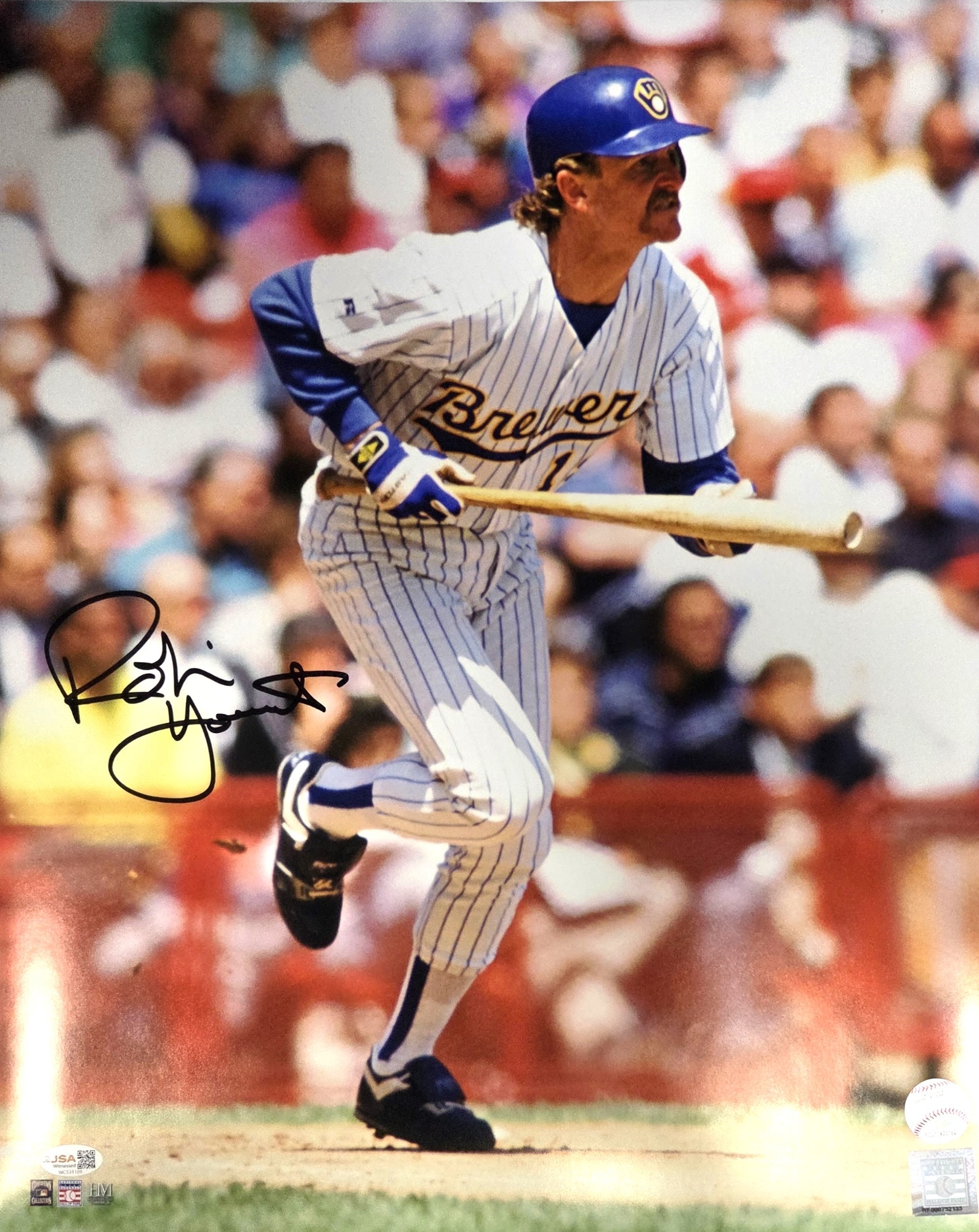 ROBIN YOUNT SIGNED 16x20 BREWERS PHOTO #7 - JSA