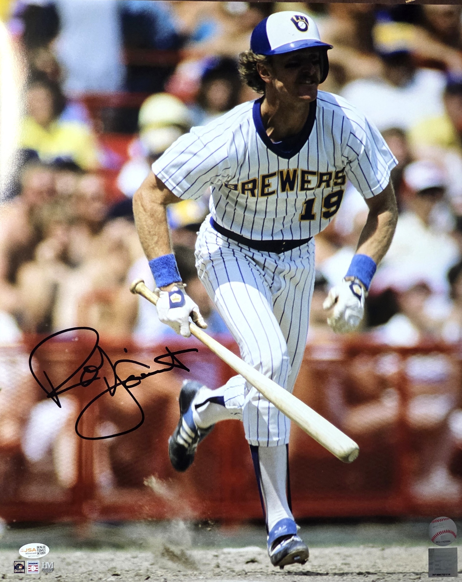 ROBIN YOUNT SIGNED 16x20 BREWERS PHOTO #31 - JSA