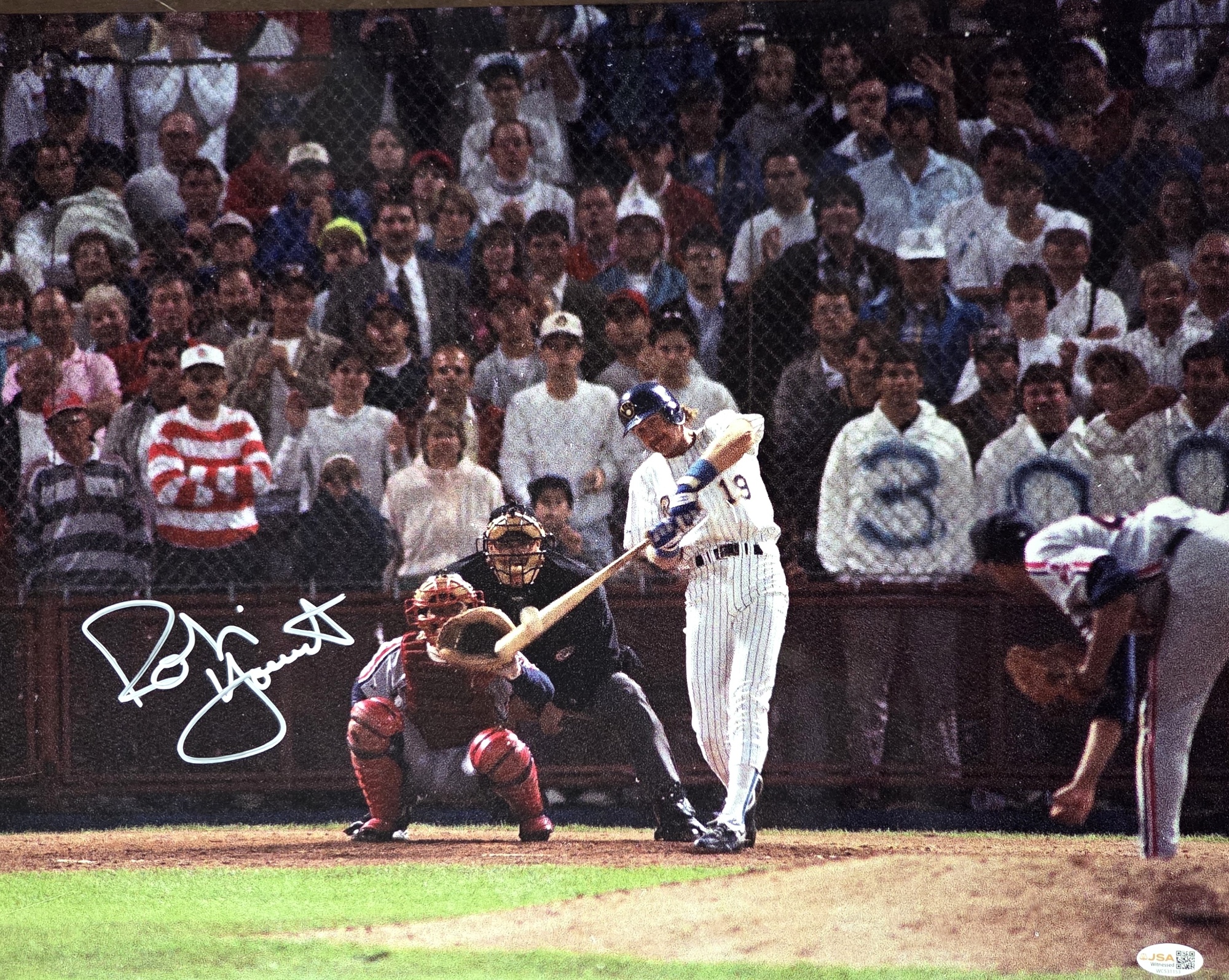 ROBIN YOUNT SIGNED 16X20 BREWERS PHOTO #1 - JSA
