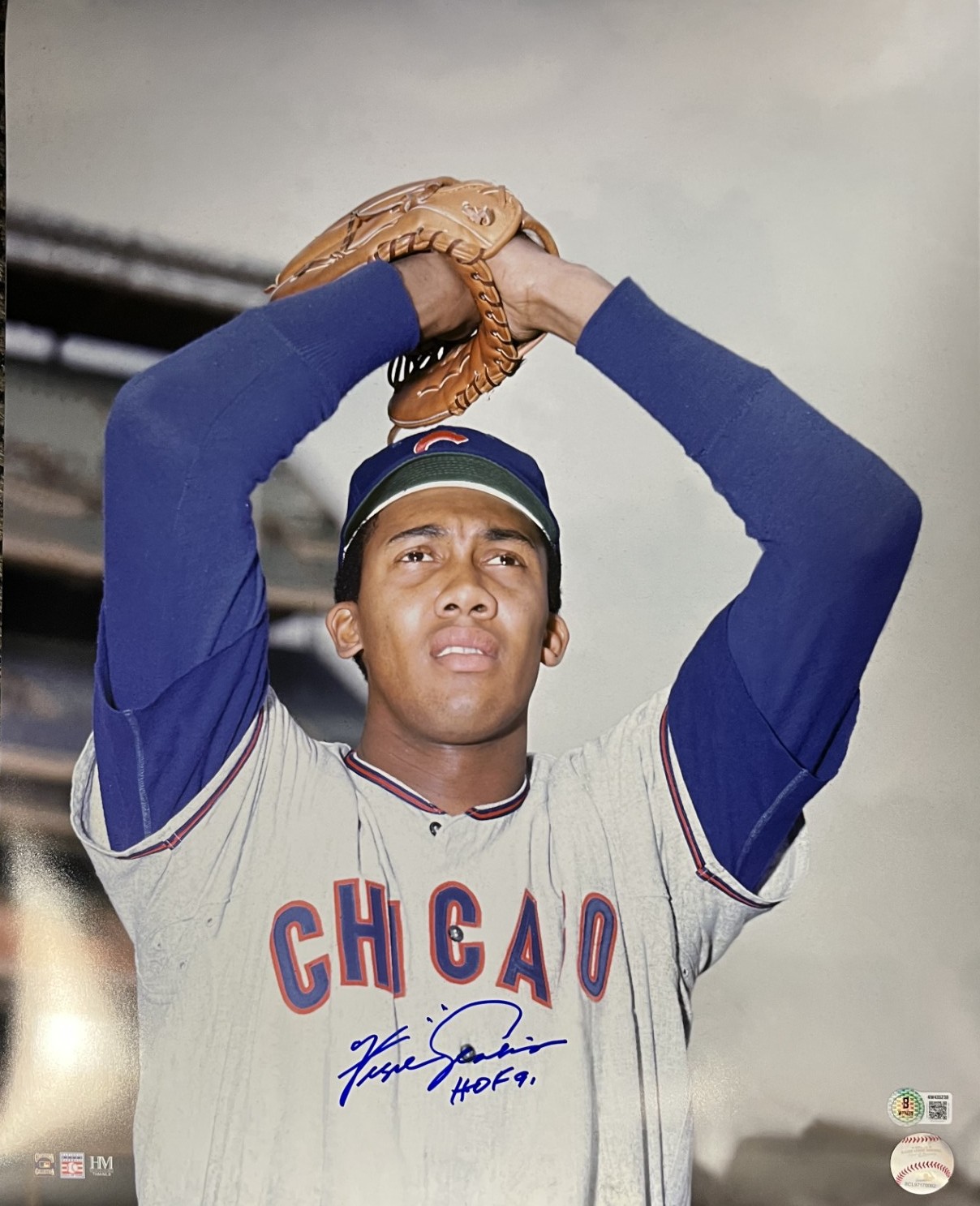 FERGIE JENKINS SIGNED 16X20 CUBS PHOTO #2 - BAS