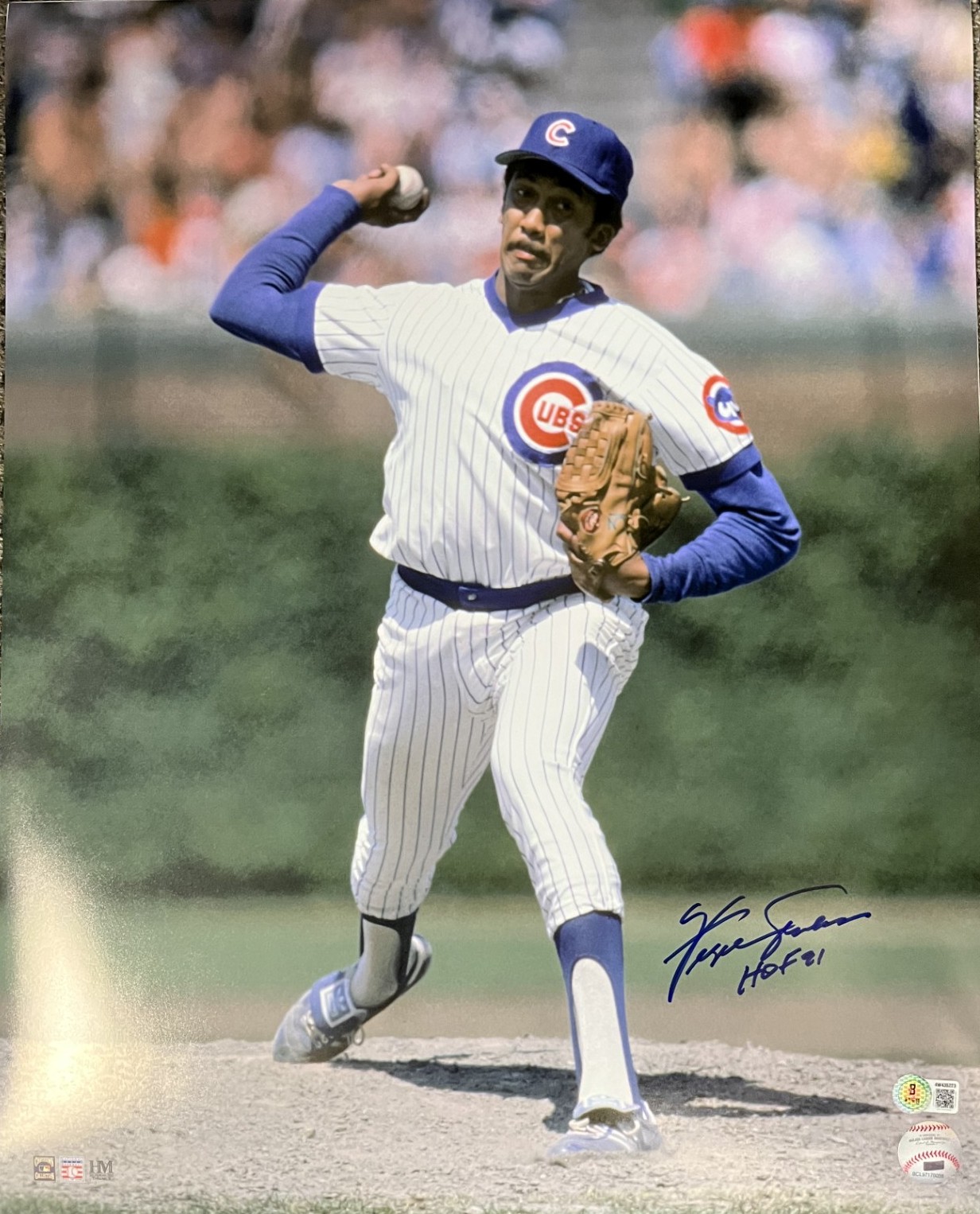 FERGIE JENKINS SIGNED 16X20 CUBS PHOTO #1 - BAS