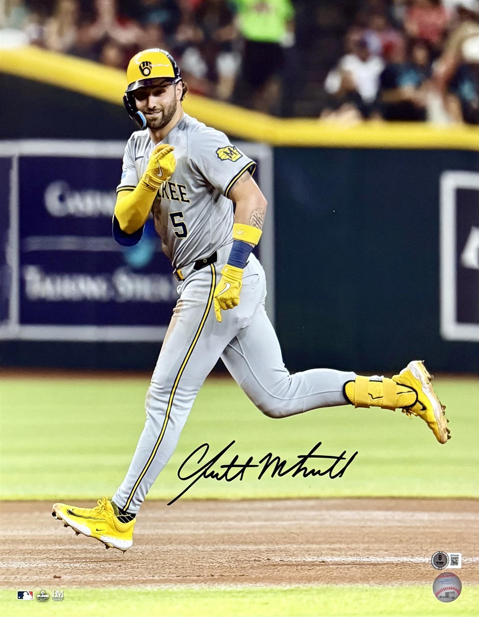 GARRETT MITCHELL SIGNED 16X20 BREWERS PHOTO #11 - BAS