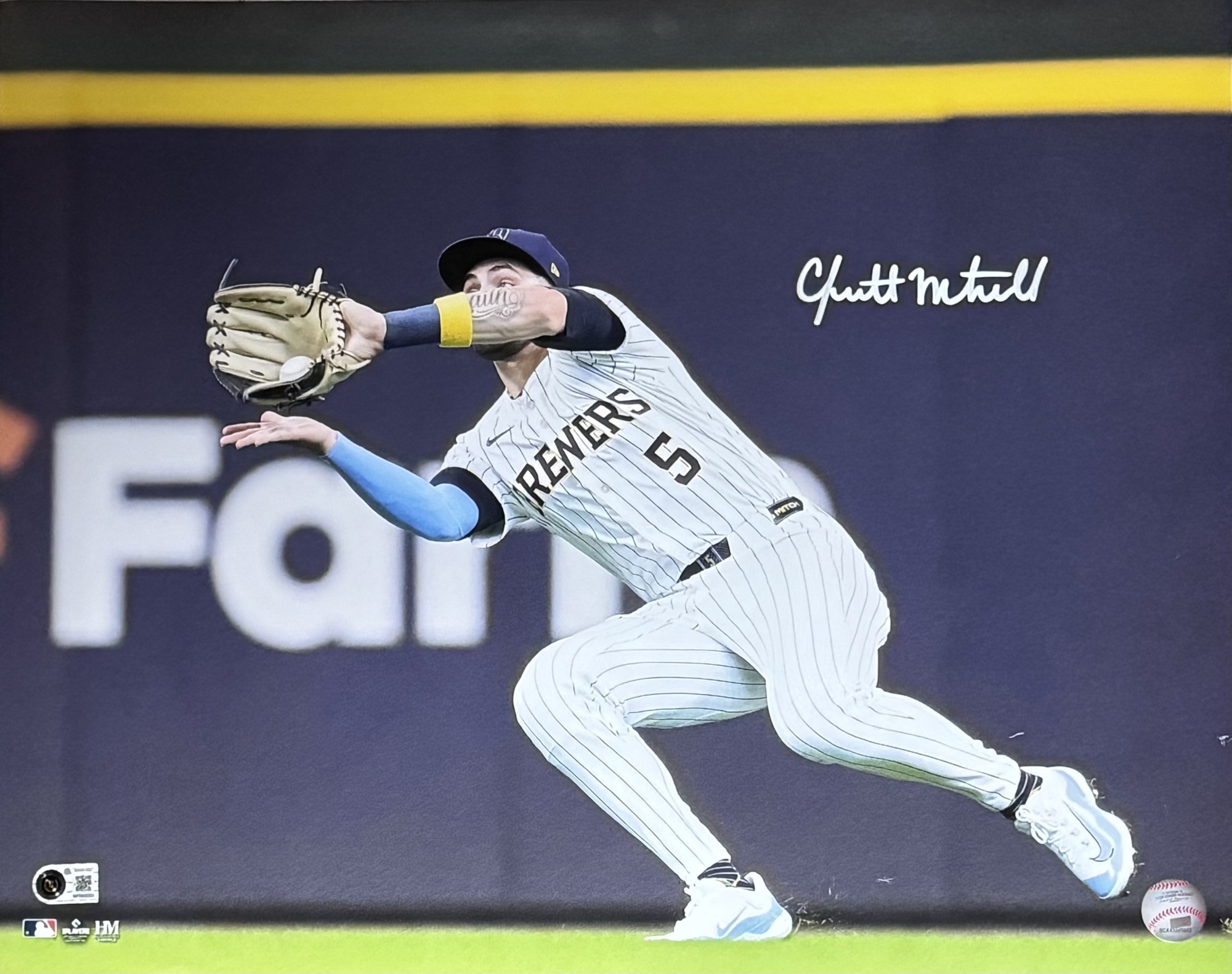 GARRETT MITCHELL SIGNED BREWERS 16X20 PHOTO #14 - BAS
