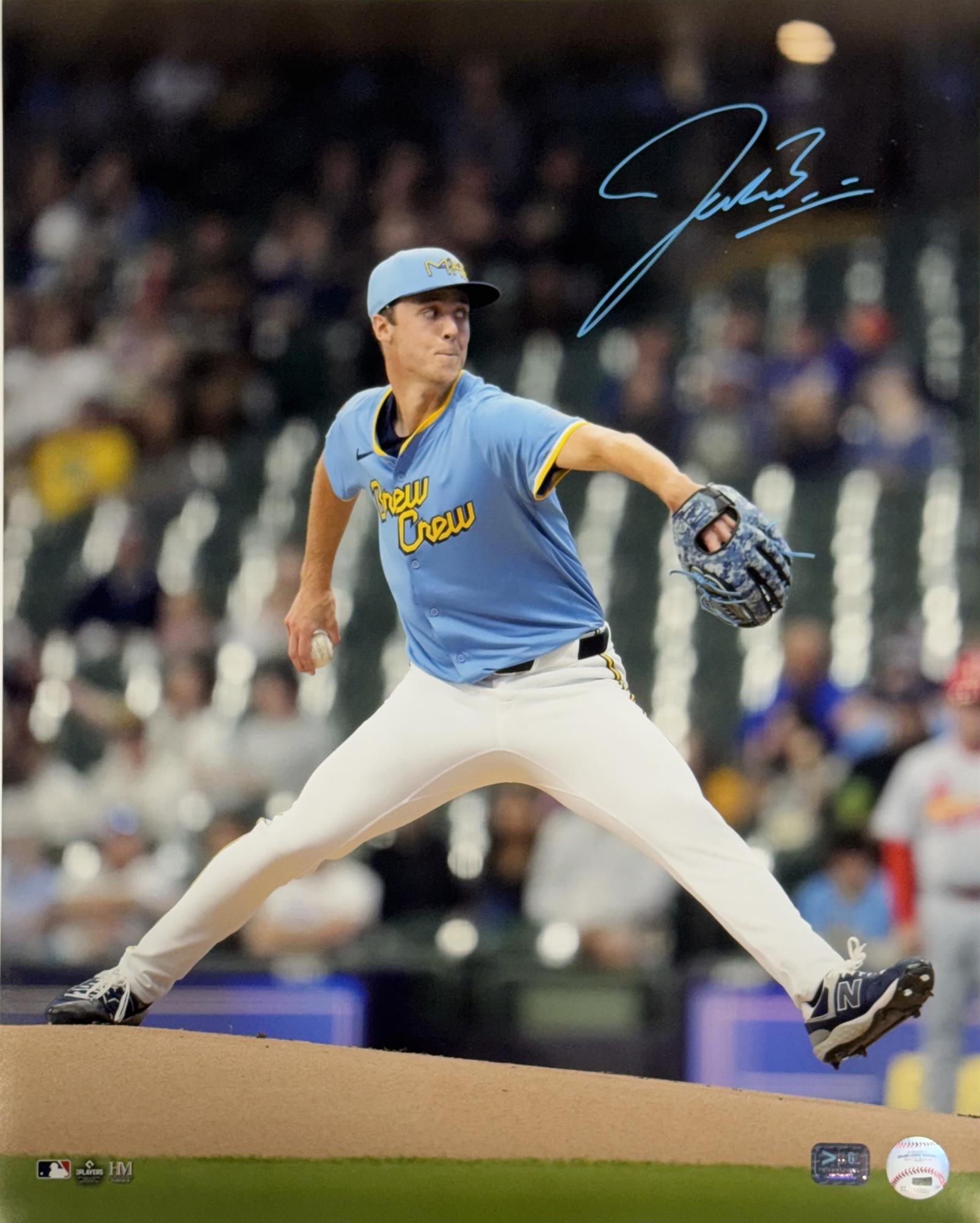 JACOB MISIOROWSKI SIGNED BREWERS 16X20 PHOTO #2 - PROVA