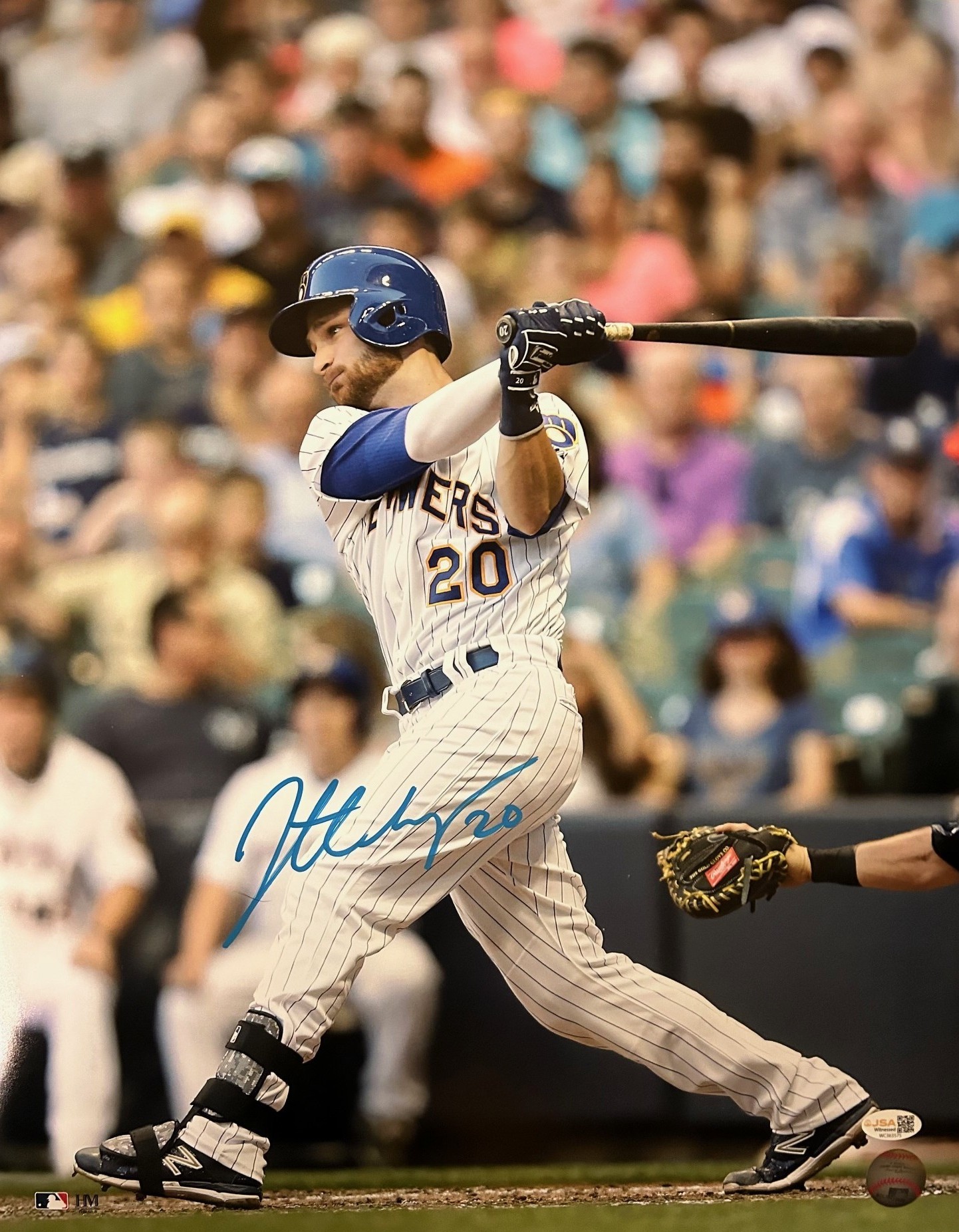 JONATHAN LUCROY SIGNED 16X20 BREWERS PHOTO #2 - JSA