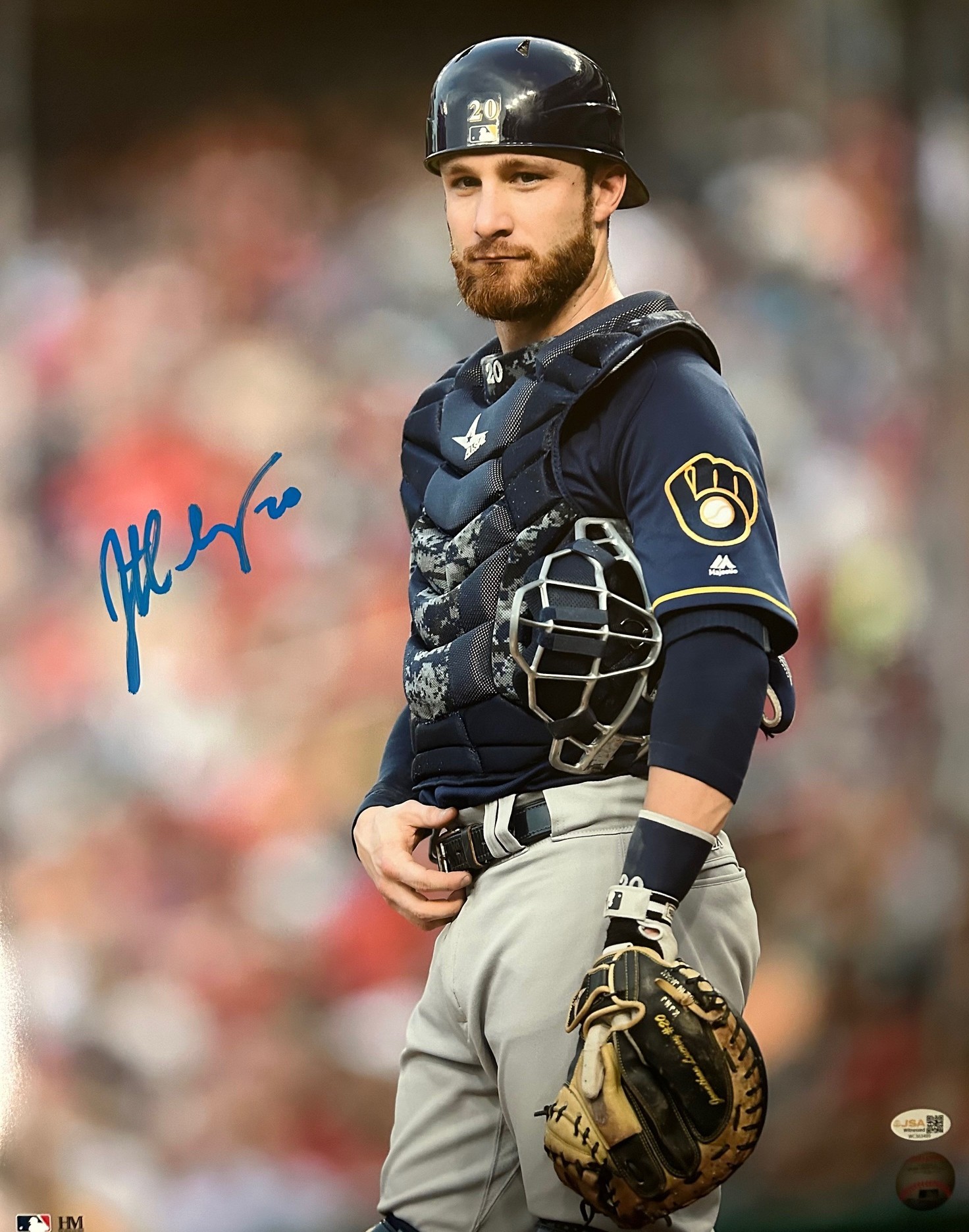 JONATHAN LUCROY SIGNED 16X20 BREWERS PHOTO #3 - JSA