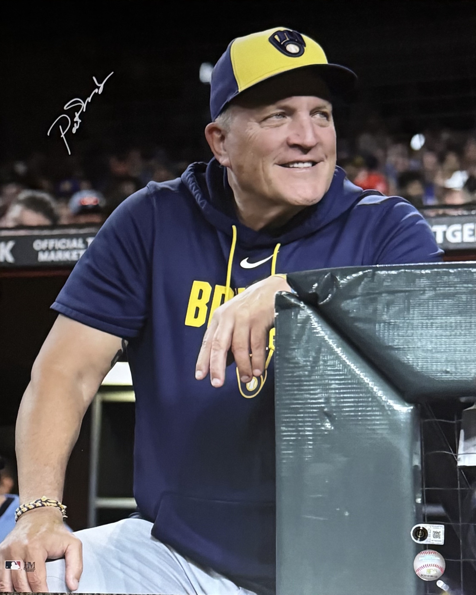PAT MURPHY SIGNED BREWERS 16X20 PHOTO #5 - BAS