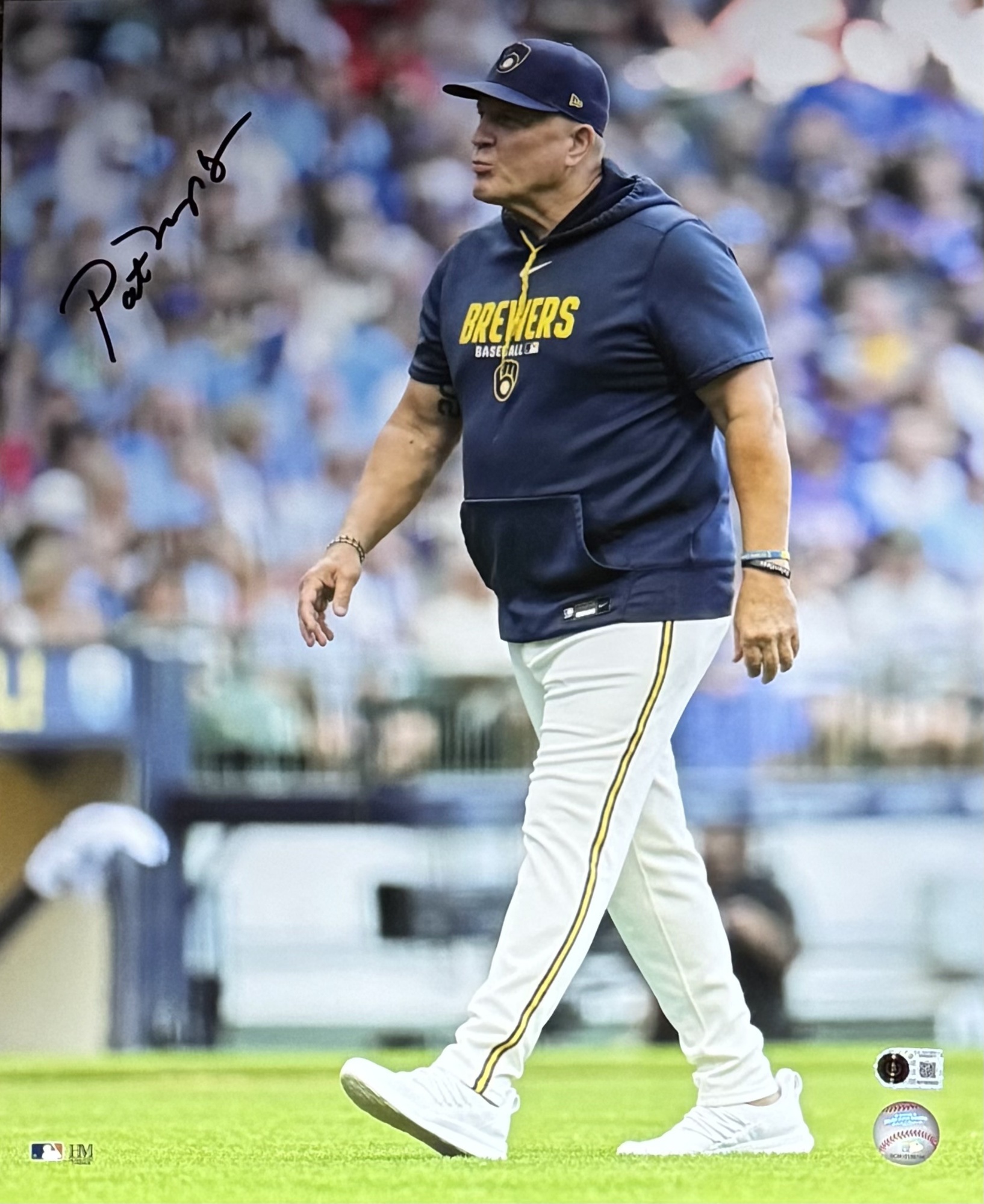 PAT MURPHY SIGNED BREWERS 16X20 PHOTO #6 - BAS