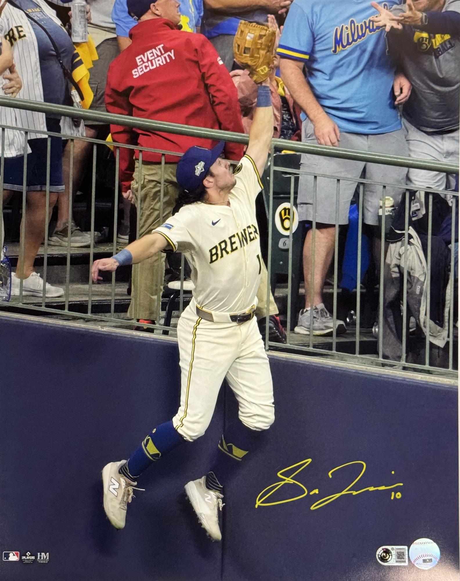 SAL FRELICK SIGNED BREWERS 16X20 PHOTO #2 - BAS