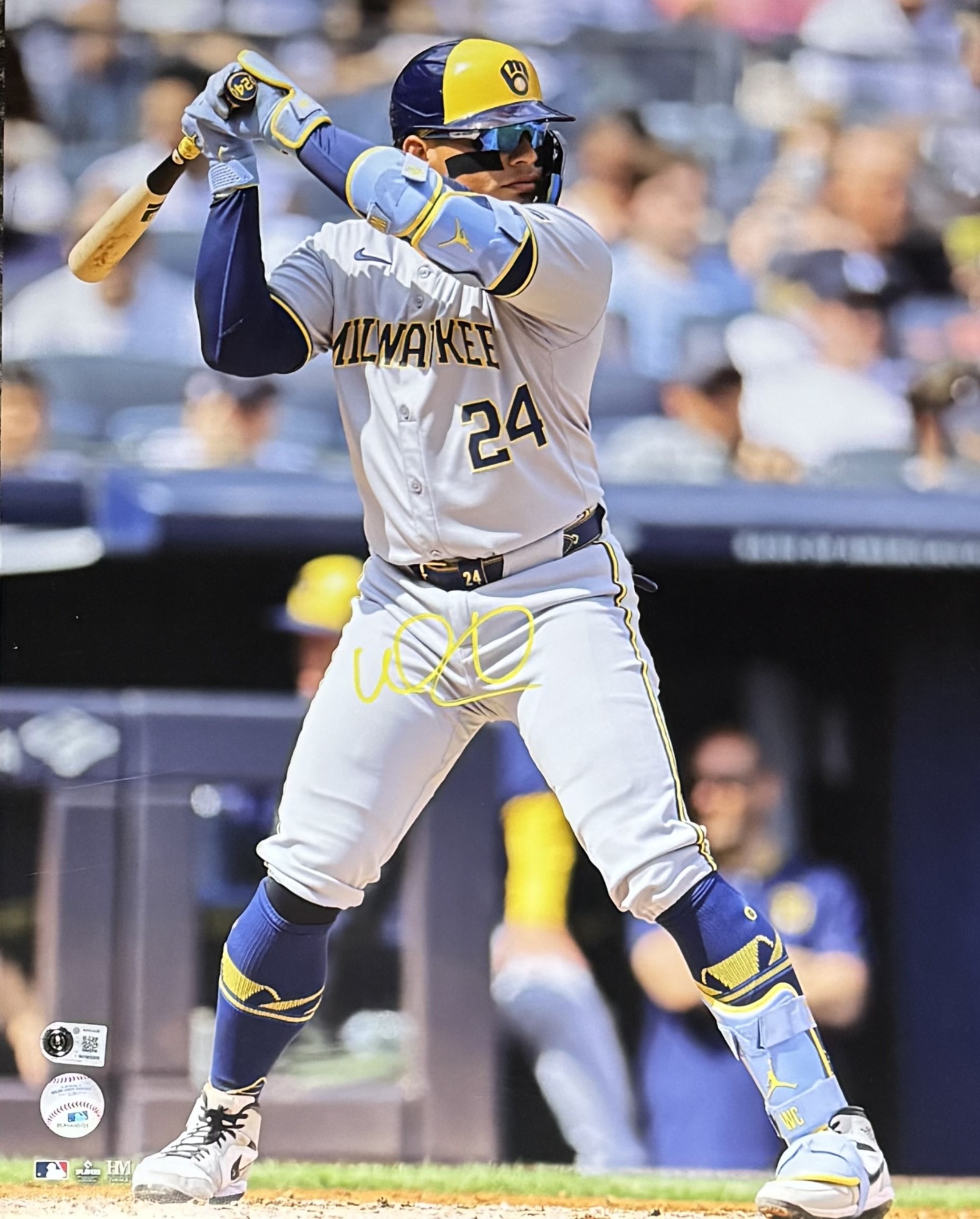 WILLIAM CONTRERAS SIGNED BREWERS 16X20 PHOTO #12 - BAS