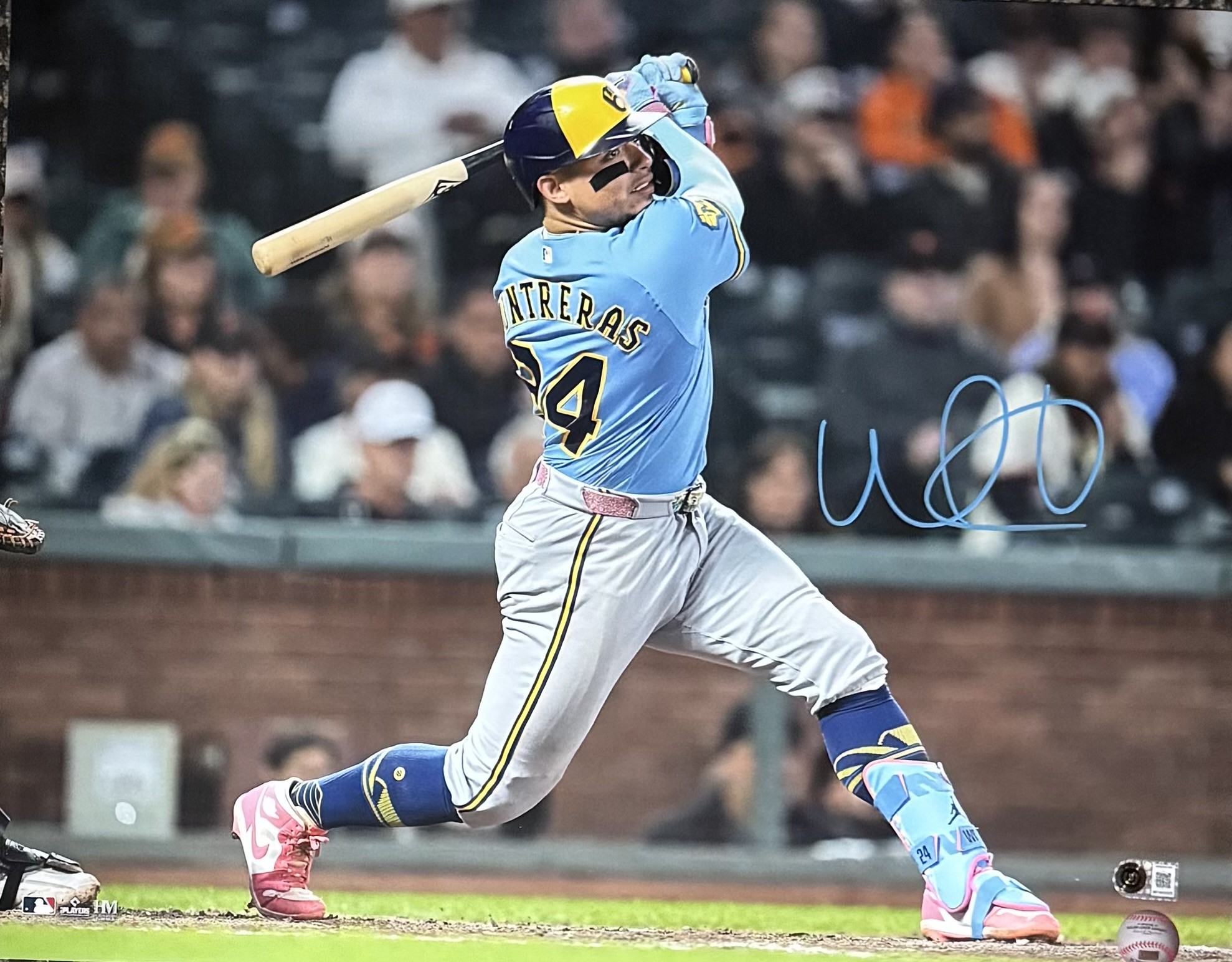 WILLIAM CONTRERAS SIGNED BREWERS 16X20 PHOTO #16 - BAS