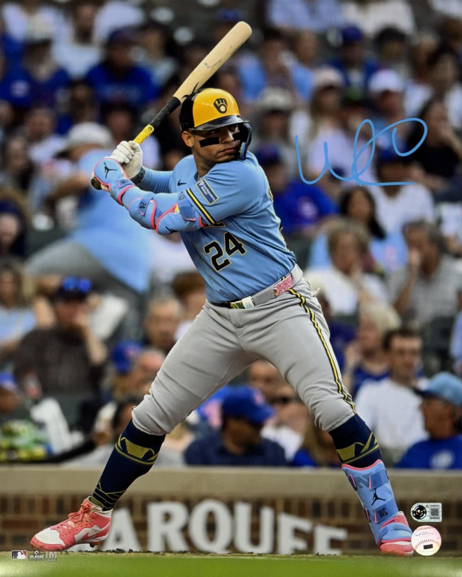 WILLIAM CONTRERAS SIGNED BREWERS 16X20 PHOTO #2 - BAS