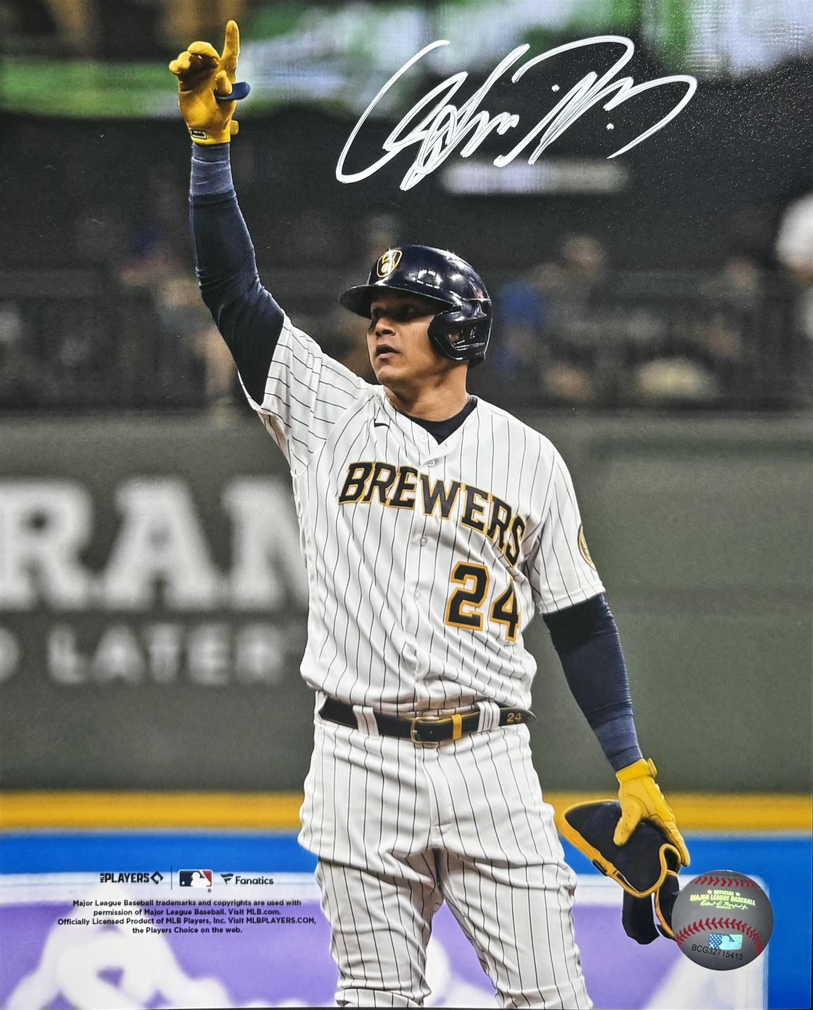 AVISAIL GARCIA SIGNED 8X10 BREWERS PHOTO #1