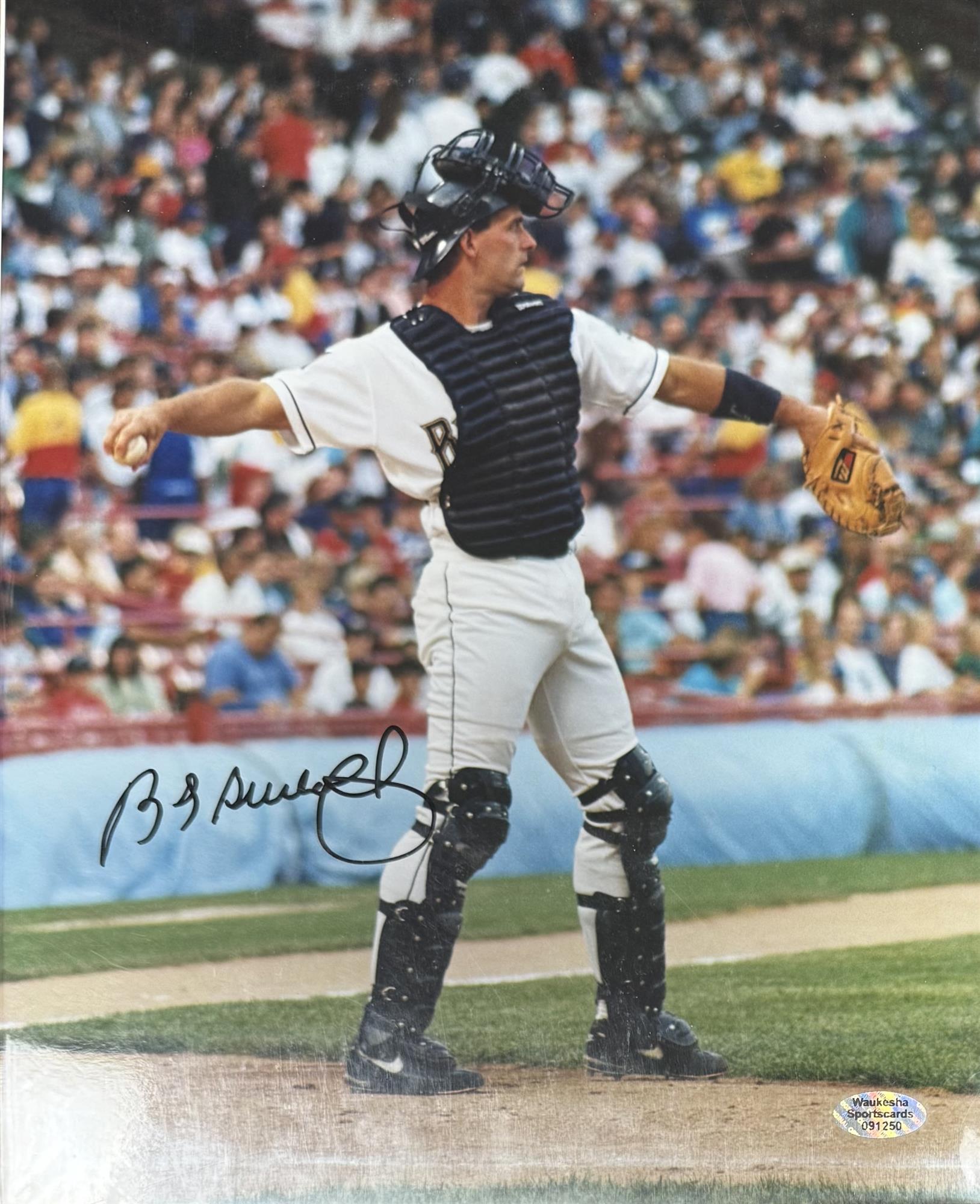 B.J. SURHOFF SIGNED BREWERS 8X10 PHOTO #2