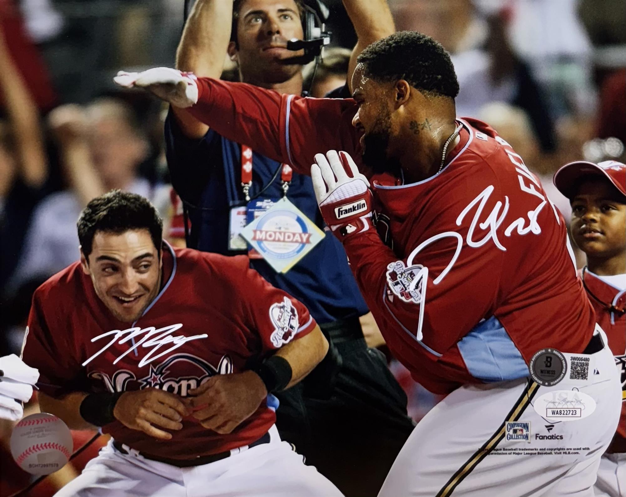 RYAN BRAUN / PRINCE FIELDER MULTI SIGNED 8X10 BREWERS PHOTO #2